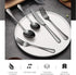 Portable Utensils Set with Case, 3 Piece Stainless Steel Reusable Flatware Set for Camping, Office, Lunch Box