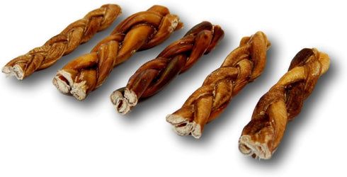 Top Dog Chews - 6" & 12" Braided Bully Sticks (10 Pack),