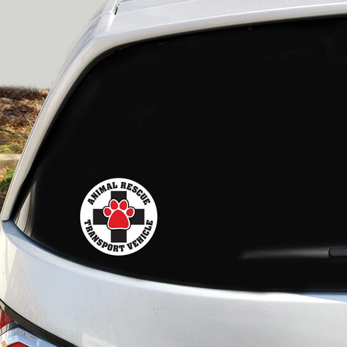 Imagine This D1962 Car and Rescue Decal (Animal Rescue Transport Vehicle), 2 Pack