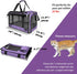 Ventilated Softside Pet Carrier for Yorkie Dog Travel, Tiny Dog Crate for Teacup Poodle, Purple