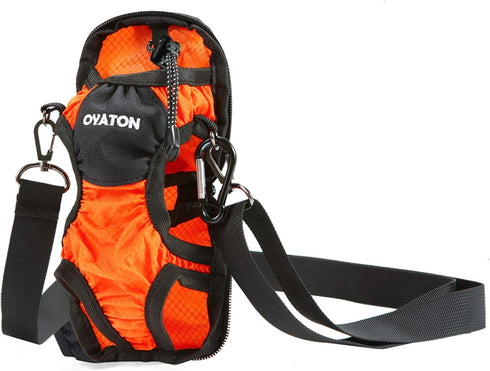 Water Bottle Holder with Adjustable Shoulder Strap - Portable Carrier Sling Bag for Walking, Hiking, Yoga, Travel