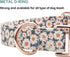 Cotton Dog Collar, Metal Buckle Daisy Summer Design, Cute Adjustable Soft Collar for Small Medium Large Boys Girls Dogs