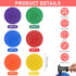 KisSealed 60 Pack Bag,6 Inch Poly Spot Markers with Non-Slip Rubber Floor Dots for PE Gym Classes, Classroom Games