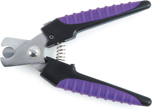Master Grooming Tools Ergonomic Pro Nail Clippers - Stainless Steel for Trimming Pet Nails - Purple, Large, 6¼"