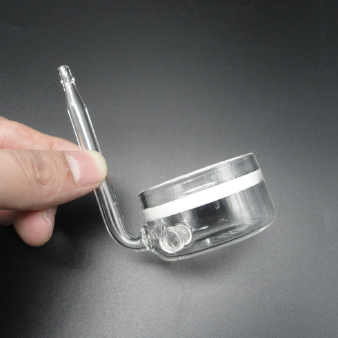 Pollen Glass CO2 Diffuser with U-Shape Connecting Tube for Aquarium Planted Tank, 2" for 50-80 US Gallons