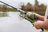 Kid Casters Blue Camo No Tangle Fishing Combo with Bobber, Practice Casting Plug