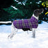 Kuoser Waterproof Dog Coat, Adjustable XL Jacket for Extra Large Dogs, Reversible Cozy Winter Apparel, Purple
