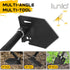 iunio Survival Shovel Axe Kit, Camping Multitool Folding Pickaxe with Hard Carrying Case for Outdoor Emergency