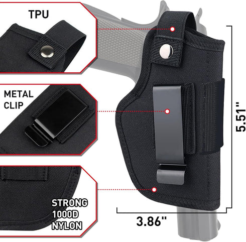 Magnetic Gun Mount Holsters for Car,Truck,Desk,Wall.Gun Holder,Concealed Gun Magnet for Vehicle,Fits Glock,M&P Shield