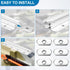 Kayak Track Nuts, 1/2" Wide T Nut for T Track/Rail, 1/4-20 Threads - 6 Pack Kayak Fishing Hardware Screws