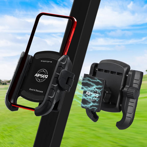 Golf Cart Phone Holder, Magnetic Cell Phone Mount, Compatible with EZGO/Club Car/Yamaha, Ultra Strength Magnet