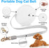 Retractable Dog Leash for Small Dogs Cats up to 11lbs, 6.5ft Anti-Pull Nylon Tape, White Round