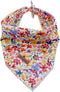 Unique Style Paws Dog Bandanas, 1PC Washable Cotton Triangle Scarfs for Small Medium Large Dogs and Cats