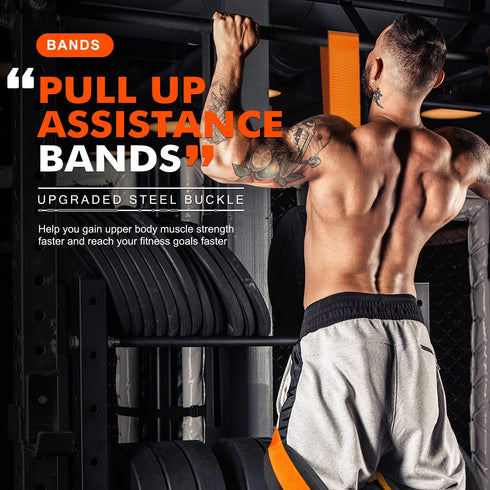 Pull Up Assistance Bands | Heavy Duty Resistance Band for Pull Up Bar, Adjustable Weight/Size