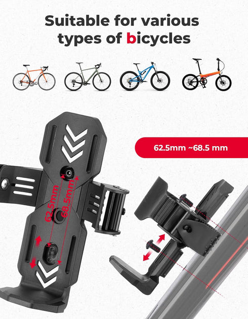 KEMIMOTO Bike Cup Holder, Up to 40 OZ Capacity Water Bottle Holder for Bicycle, Sturdy Screw Mount Drink Holder