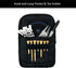 Golf Ball Bag Pouch with Front Tee Holder, Detachable Clip for 12-15 Balls, Zipper Pockets
