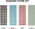 XCMAN Diamond Sharpening Stone Set for Ski & Snowboard Knife, 4 Pack, 27.6 inch