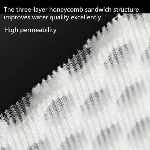 4 Inch Opening Filter Socks by 7.1 Inch Long, 3D Honeycomb Design Filter Bags, Drawstring Aquarium Filter Sock (4 Pack)