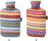 MOAIYU Indian Ethnic Winter Hot Water Bottle Warm Hand Bag for Back Neck Waist Hand
