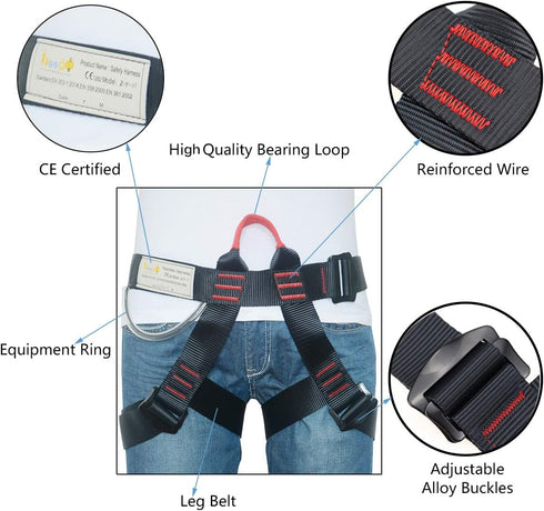 Climbing, Safety Safe Seat Belt for Outdoor Tree Climbing, Outward Band Expanding Training Large Size,Climbing Gear