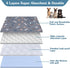 Dogs2Pack 31x36 Washable Pee Pads for Reusable Puppy Pads with Bone Print, Absorbent Whelping Pads Non-Slip Dog Playpen