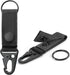 FRTKK Tactical Molle Key Ring Gear Key Keeper Nylon Belt Keychain Clip for Molle Bags