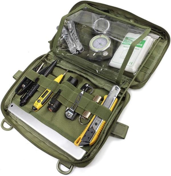 WYNEX Tactical Admin Molle Pouch, Medical EDC Utility Bag Shell Design Attachment Pouches for Hiking