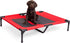 Internet's Best Elevated Dog Bed - Medium - Red - 30 x 24.5 - Cool Breathable Mesh - Indoor/Outdoor Use