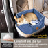 Premium Small Dog Car Seat - Waterproof Car Seats for Small/Medium Dogs, Pet Seat with Clip-On Leash for Travel Carrier