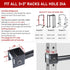 SYL Fitness Olympic Weight Plates Holder, Power Rack Attachment for 2x2 & 3x3 inch Square Tube Storage