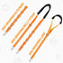Dog Grooming Belly Strap - Table Arm Extender with Clamp for Bathing Restraint Leash (Small & Medium Dogs, Orange)