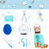 8 Set Trimming(L Pcs Cat Muzzle with Adjustable Cat Bathing Bag Breathable Clear Muzzle Pet Grooming Brush Tick Remover
