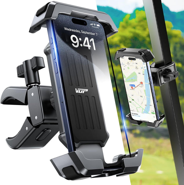 VUP Golf Cart Phone Holder, Compatible with EZGO/Club Car/Yamaha, Universal for Most 4.7-7'' Cell Phones