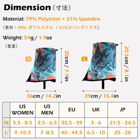 TRIWONDER Gaiters - Low Lightweight Waterproof Ankle Gaiters for Hiking Walking Backpacking