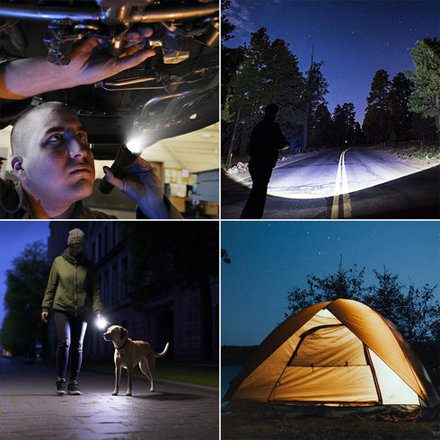 Lighting EVER LED Flashlights - High Lumens Small Waterproof Flashlight with Adjustable Brightness for Outdoor
