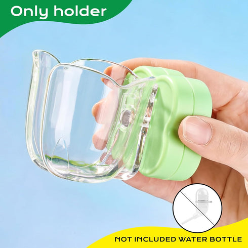 Hamster Water Bottle Holder - Magnetic & Repositionable, Adjustable Base for Hamster Cage, Secure Magnetic Mount, Easy
