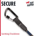 Sentry Heavy Duty Rope Dog Leash - 6 Foot Reflective Leash with Lockable Metal Carabiner for Medium & Large Dogs