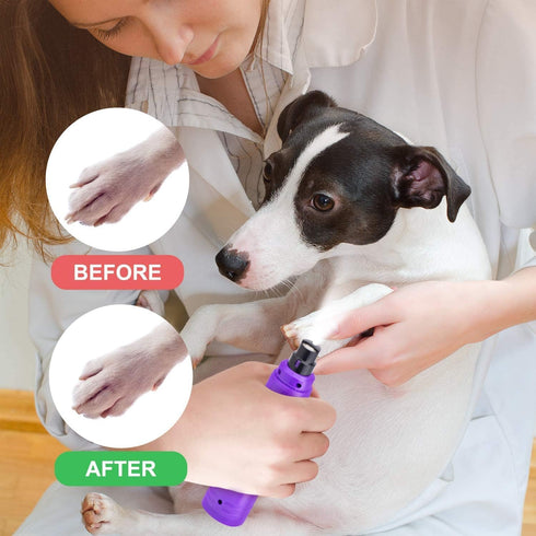 2-Speed Trimmer Casfuy Dog Nail Grinder with LED Light - Upgraded Electric Pet Nail Powerful Painless Paws Grooming