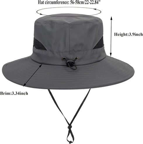 Sun Hat for Women - Summer UV Protection Wide Brim Fishing Bucket Hat