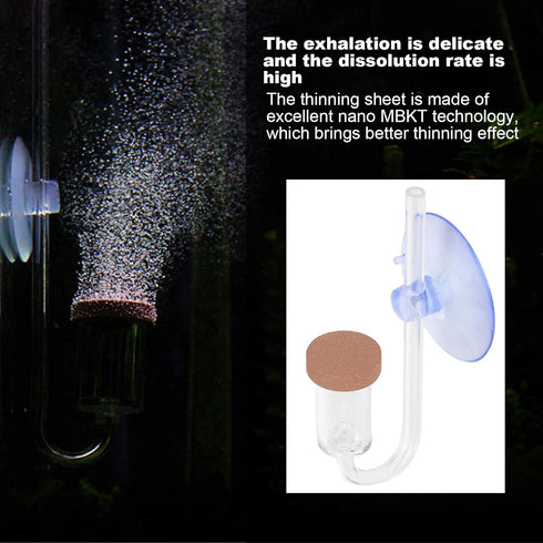 CO2 Diffuser | Fish Tank CO2 Atomizer | Transparent Acrylic for Home Aquarium