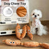 (2 Sausage Squeaky Dog Toy for Small & Medium Dogs, Squeaky Plush Chewer, Puppy Teething & Dental Care, Cotton Filled
