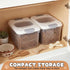 Acellegic 2 Pack 2 Animal(9.5 6.7 7.1 Inches) Airtight Dog Food Storage Container Pet Dog Cat Food Storage Bin