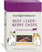 Dr. Mercola Bark & Whiskers Beef Liver & Berry Chips for Dogs & Cats - 5 Oz, Digestive Support, Non-GMO