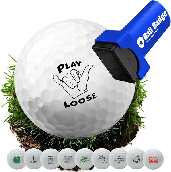 Ball Badge - Golf Ball Stamp (The Golf Series), Golf Ball Marker,