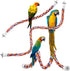 Bird Rope Perches, Parrot Toys, 21 Inches Rope Bungee Bird Toy, 1 Pack