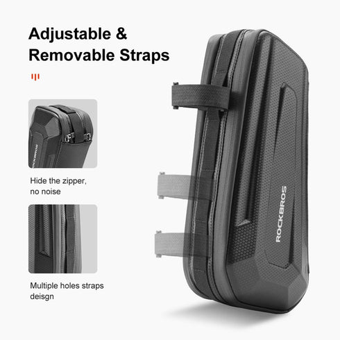 ROCKBROS Water-Resistant Bike Frame Bag, Triangle Storage Pouch for Mountain Road Bike Accessories