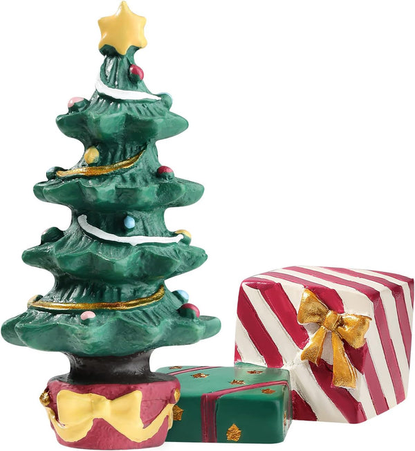 Christmas Aquarium Decoration Set - Miniature Resin Ornaments for Fish Tank Supplies and Table Decor