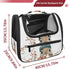 Portable Pet Carrier for Small Dogs and Cats with Safety Zippers - Stylish Bunny Design