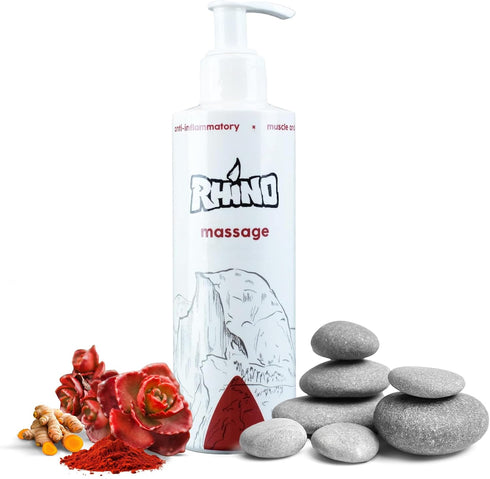 Rhino Skin Solutions Massage | Natural Warming Massage Lotion for Muscle and