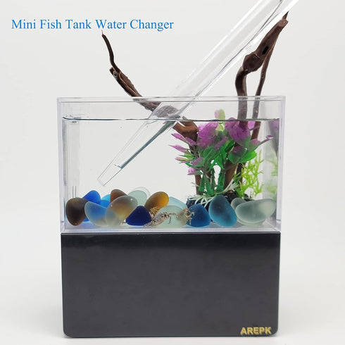 Aquarium Coral Feeder, Manual Cleaner Tool for Fish Tank Cleaning, Siphon Dropper Waste Remover